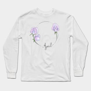 April Flower Months Long Sleeve T-Shirt